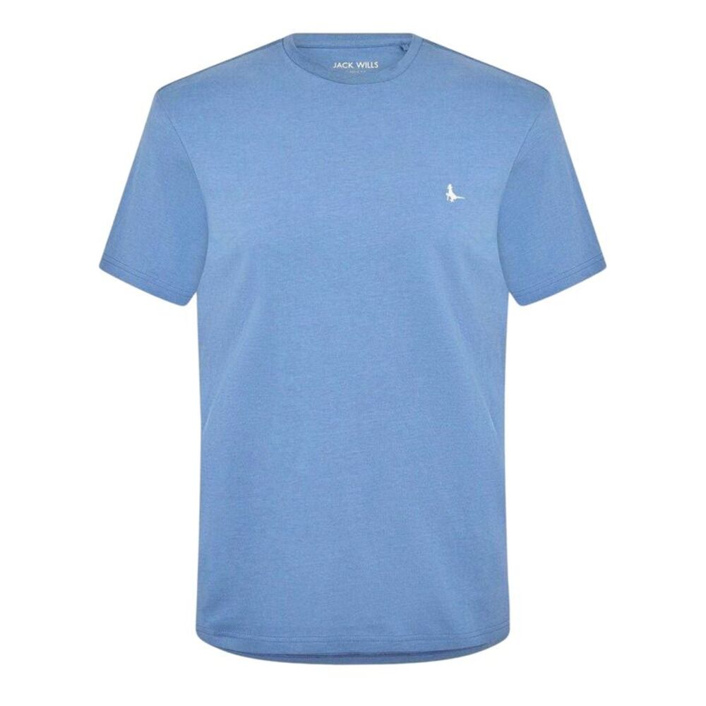 Jack Wills Mens Sandleford Logo T-Shirt / Steel Blue
